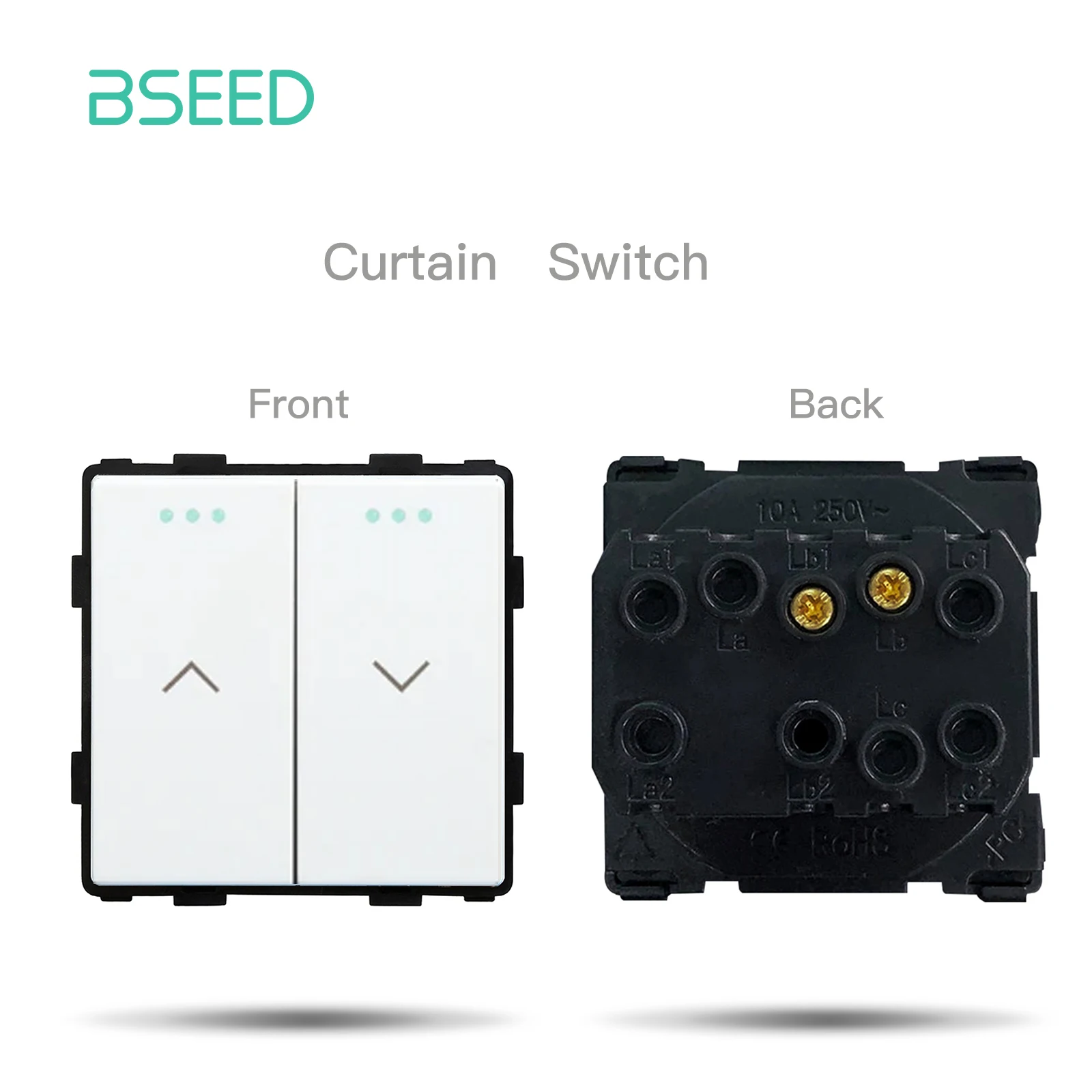 BSEED EU Standard Taste Schalter Teil HDMI USB TV Internet Typ-C Buchse Funktion Teile Mit Glas Rahmen DIY Heimwerker