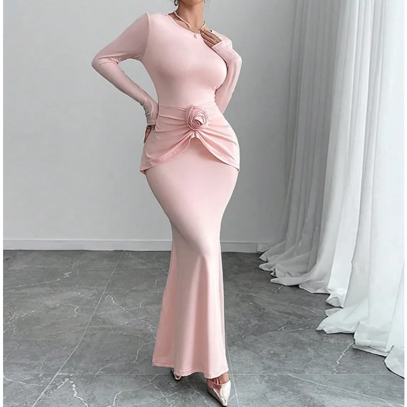 

Temperament Knitted Dress 2026 New Women's Clothing Slim-fitting One-step Skirt Dress Skirt