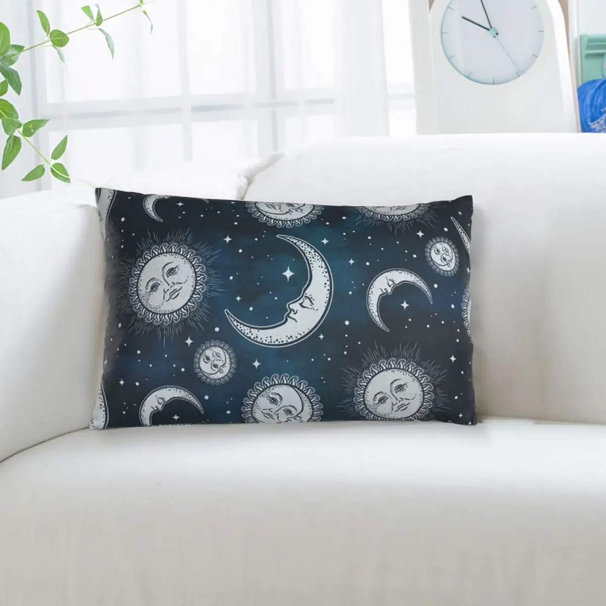 Celestial Mystic Esoteric Magic Sun Moon Rectangle Pillowcase Cushion Cover Decor Bedroom Bed Home Comfort Throw Pillow