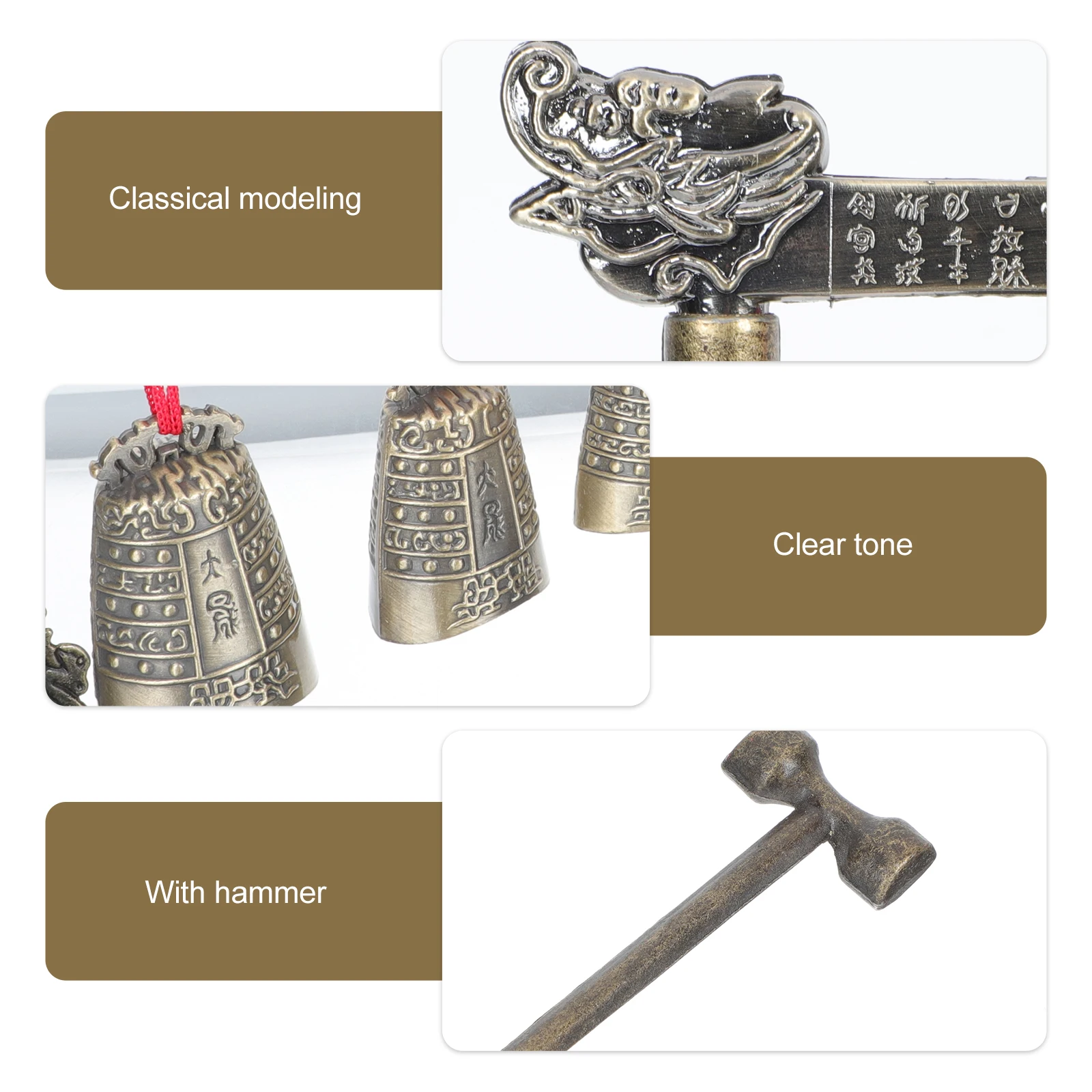 

Instrument Chimes Ornaments Vintage Ancient Chinese Artificial Artifact Retro Decor