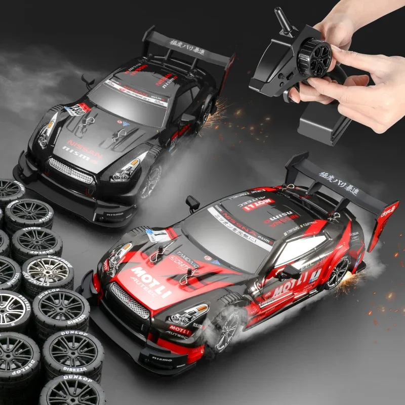 

1:16 New Half-scale Four-wheel Drive Remote Control Car 4×4 Drive 30km/h High Speed Drift 2.4G CVT RC Car Toy Boy Toy Gift