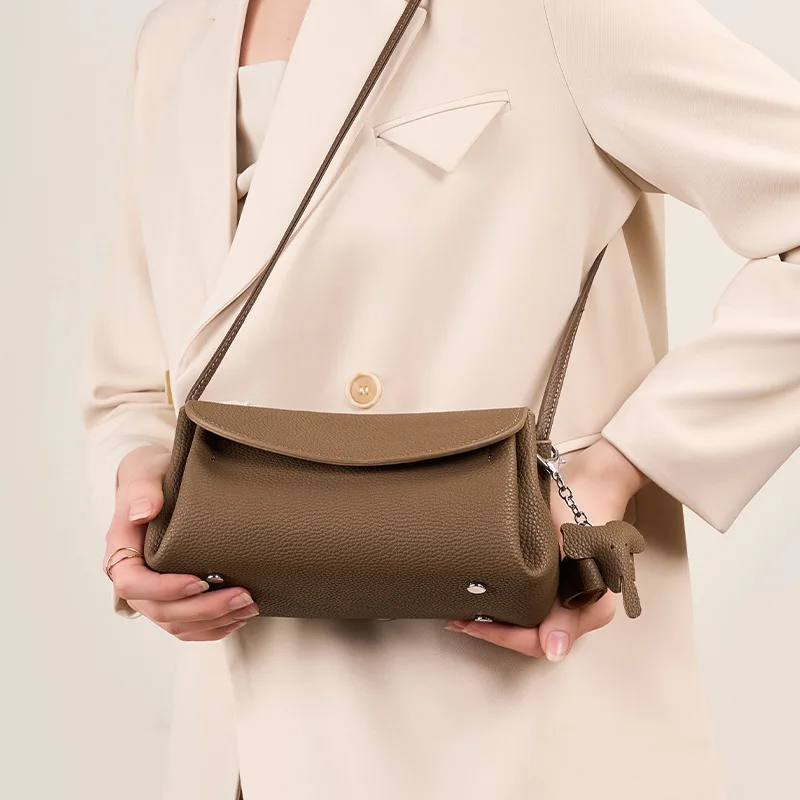 Crossbody Bag for Women 2025 New Trend Stylish Summer Mini Genuine Soft Leather Shoulder Bag