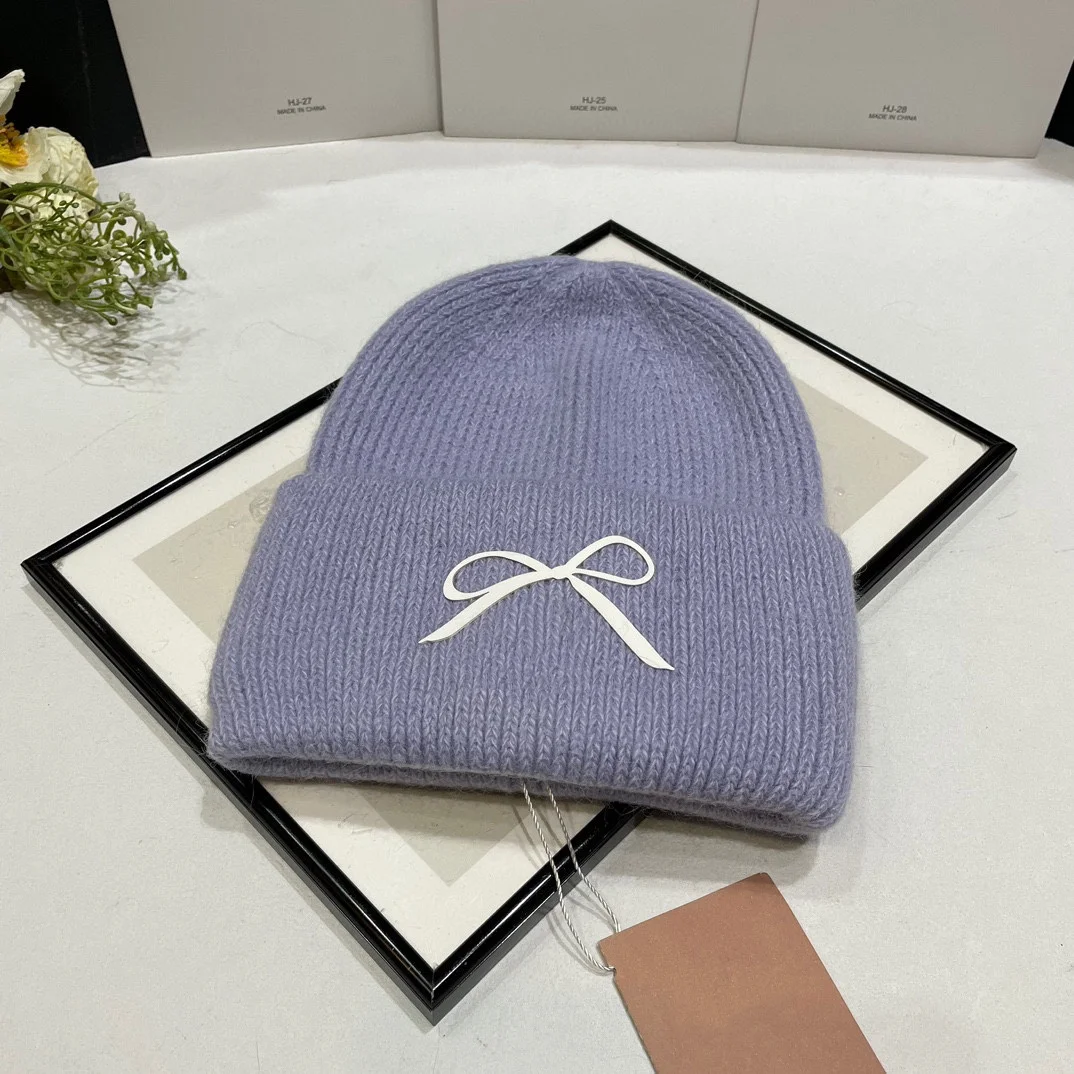 

Женская осенне-зимняя новая шапка из пряжи кролика, мягкая, теплая, удобная, супер практичная, для повседневного путешествия, нежная