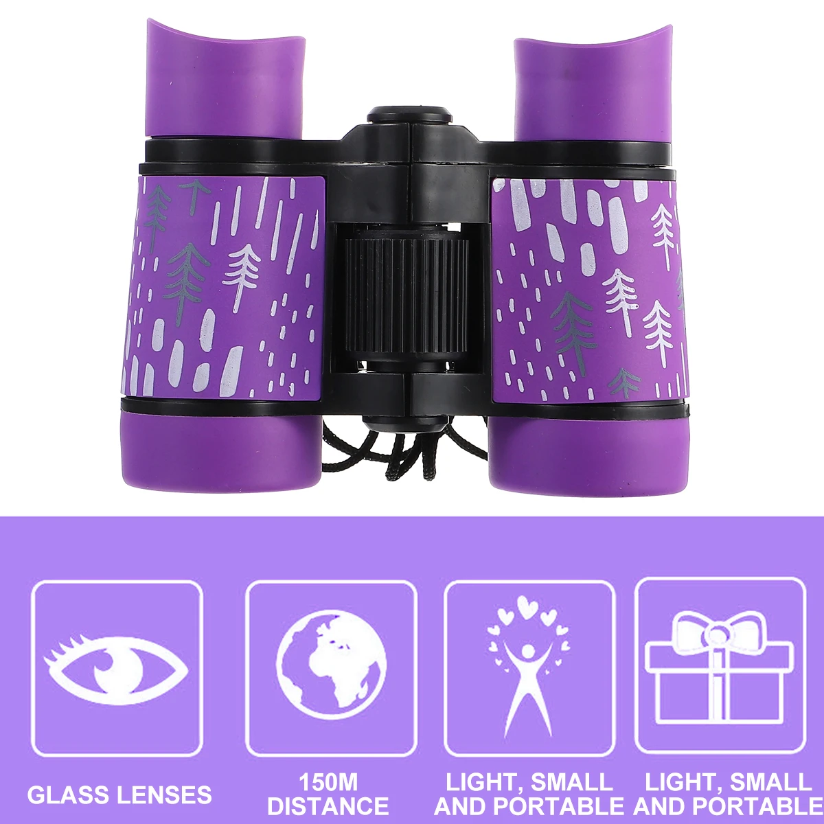 

1Pcs Children Durable Rubber Protective Coating Kids Telescope for Outdoor Sports Games Hiking Nature