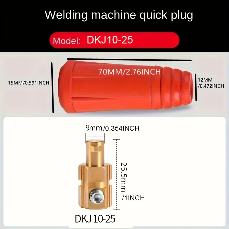 

2Set Welding Machine Cable Rapid Connector DKJ10-25 Female Male Socket Plug Quick Fitting Connection For Welder Automobile Parts