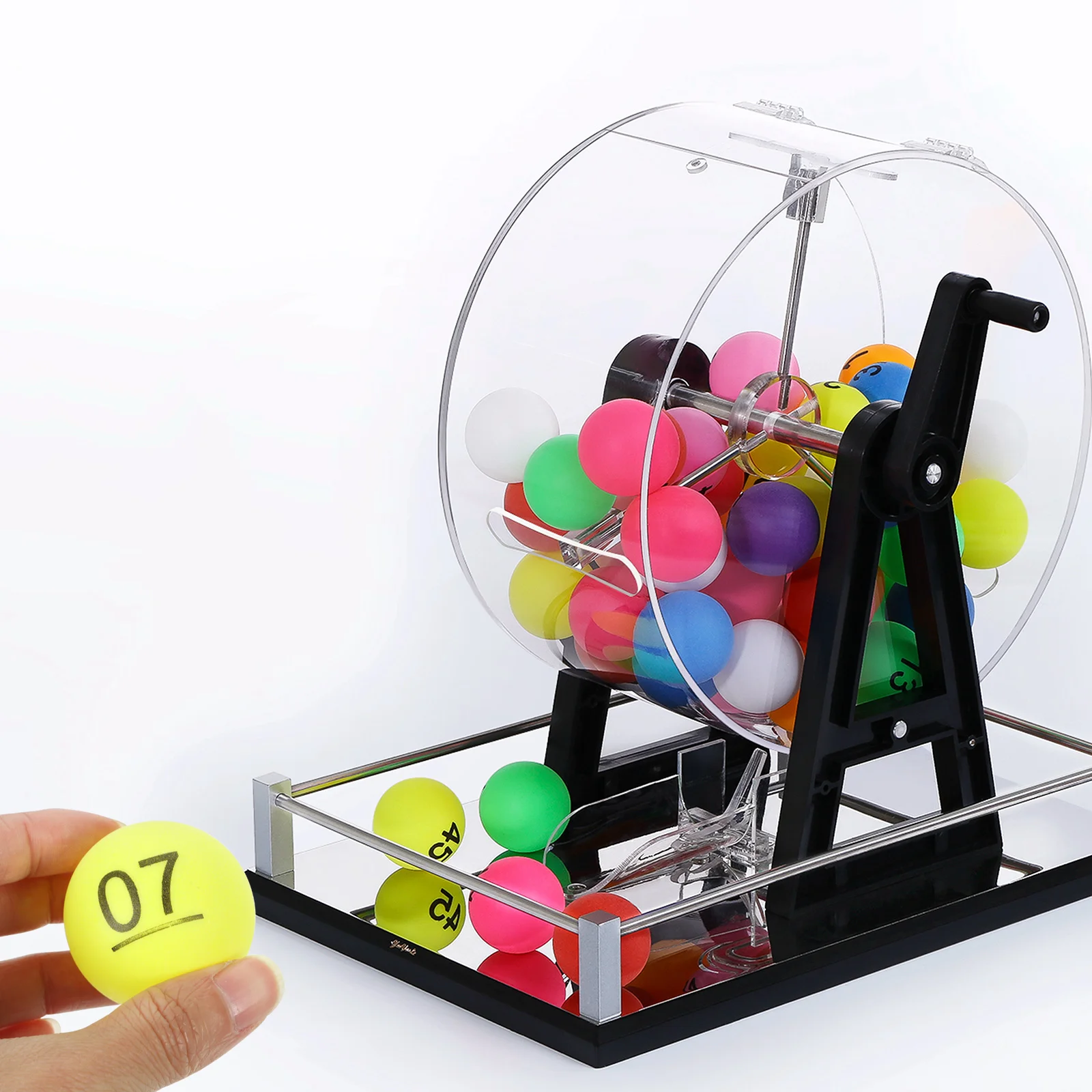 10 Pcs Color Number Ball Lottery Box Selection Party Lucky Draw Table Tennis Numbered Balls Plastic Picking