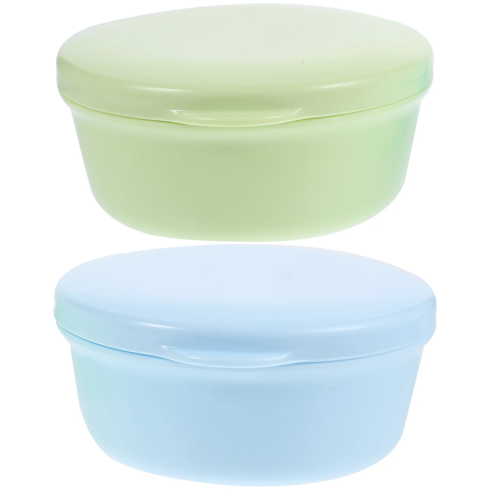 

2Pcs Travel Soap Box Compact Waterproof Container with Lid for Business Trips Hiking Camping Bathroom Organizers Portable Holder