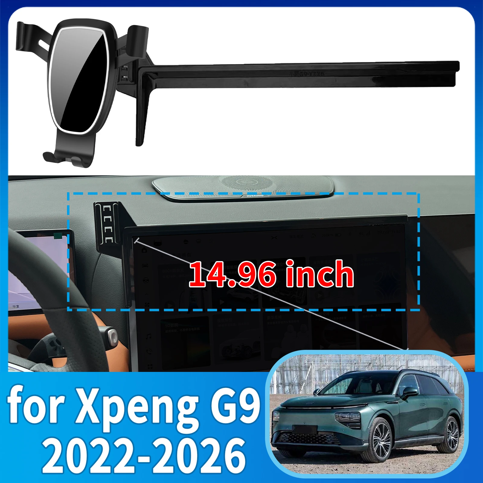 

fit for Xpeng G9 XiaoPeng 2022 2023 2024-2026 Anti-Shake Screen Base Phone Holder Mount Stand ​​ Dedicated Car​​ accessoires