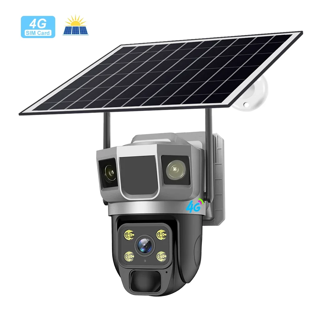 4G AOV solar camera v380 always on line solar camera new v380 camera