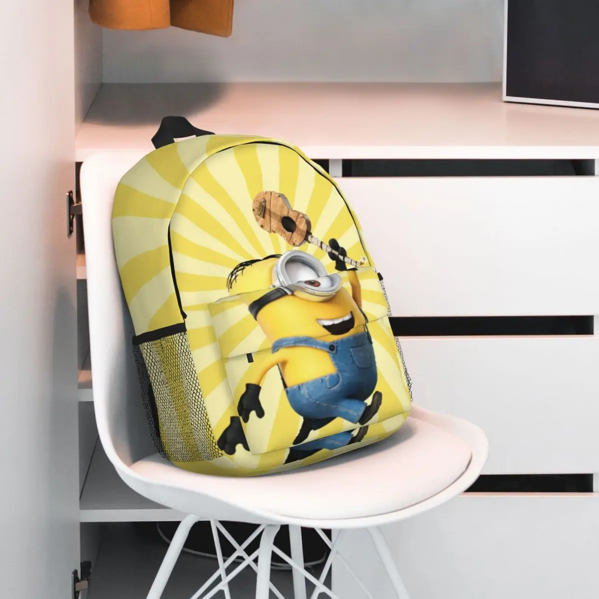 M-Minions-Sac à Dos observateur et Étanche de Grande Capacité, 15 Pouces, pour Étudiant, Fille et Garçon