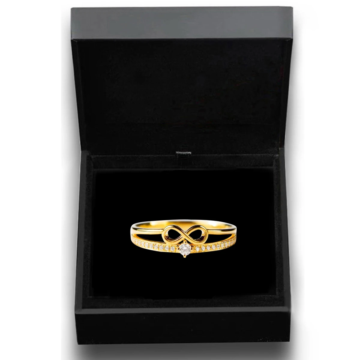 2025 جديد Bowknot عنصر الزركون أقحم خاتم لامعة حلقة بساطتها مجوهرات أنيقة تعطي هدية لمحبيك #1