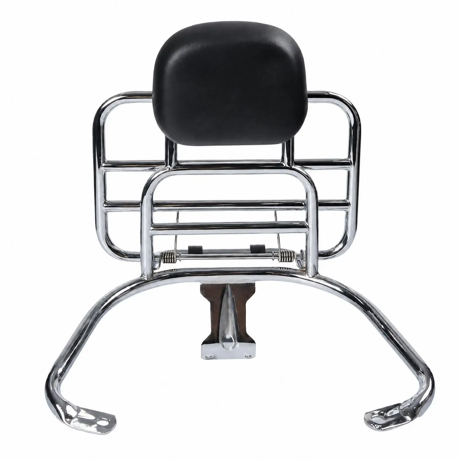 Two-Wheeled Vehicle LX125 Rear Luggage Rack with Built-in Backrest Retrofit Installation Tubular Metal Rear Rack with Backrest