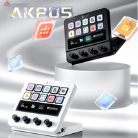 Ajazz Akp05 Programmable Desktop Console Panel Controller With Silk Slide Touch Custom Lcd Button Icon For Computer & Office