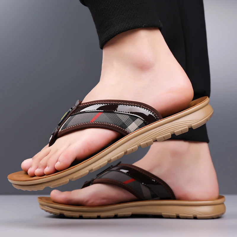 

Family Couple Casual Slippers Skin Friendly Material Anti Slip Wear Resistant Living Room Bedroom Daily Home Shoes