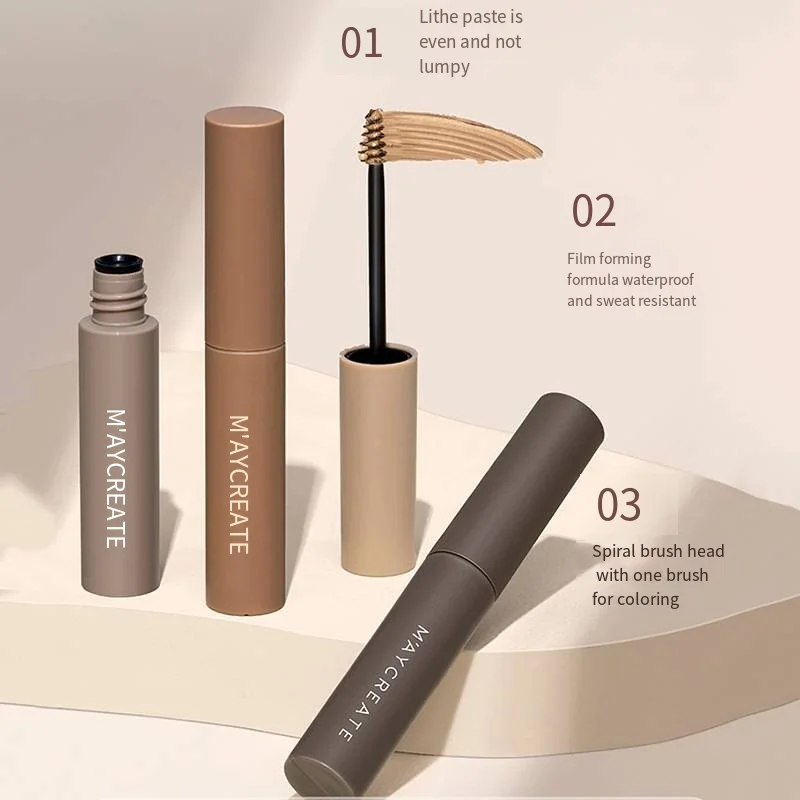 Crème de embauliquide imperméable pour sourcils, longue durée, séchage rapide, marron, embaugrise, cosmétiques de maquillage