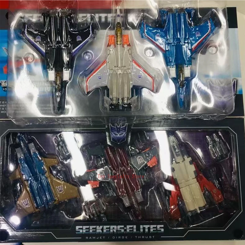 Originele Transformers Japanse VersieUN Limited "Starscream Skywarp Thunder" "Charge Elegy Jet" Anime Figuur Speelgoed Cadeau Collectie