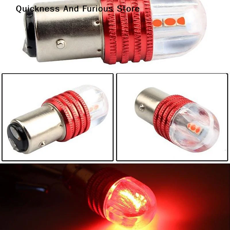 【MO】2Pcs 1156 1157 Led Motorcycle Taillights Flashing Signal Light BA15d Brake Light 1157 Car Reversing Lamp Strobe Stop Lights