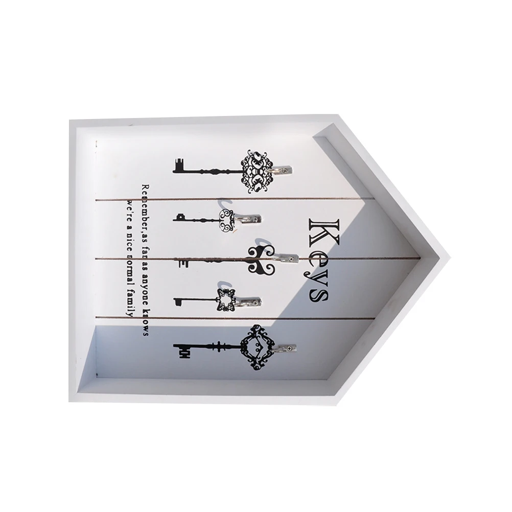 

Wooden House Shaped Key Storage Box Holder Organizer Fashion Vintage Keys Container Decoration Home Storage Solution
