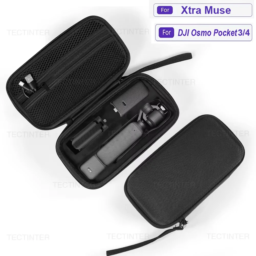 �tui de transport pour DJI OSMO Pocket 3/4/Xtra Muse, accessoires, pochette de voyage, sac de rangement, coque EVA avec sangle de transport, protection pour appareil photo