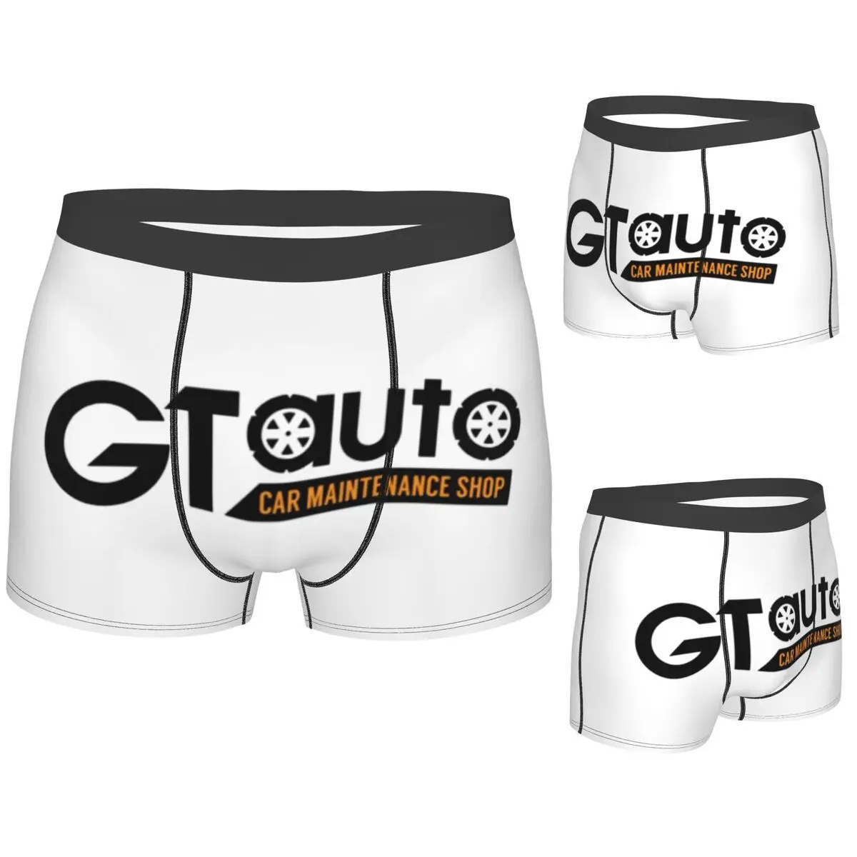 

Boxer Underpants Shorts GT Auto From Gran Turismo Panties Men Breathable Underwear for Homme Man Boyfriend Gifts