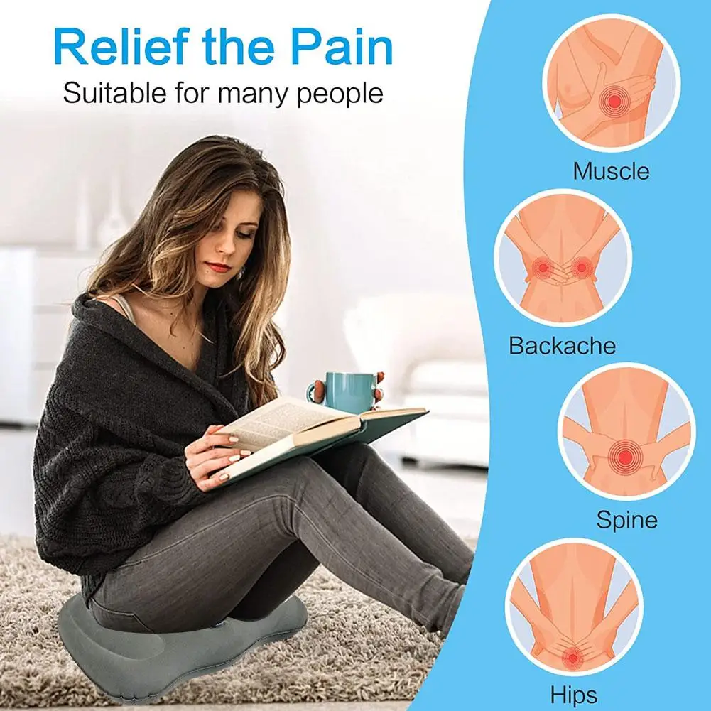 Flocked Buttock Pad Prostate Coccyx Hemorrhoid Sciatica Pillow Donut Cushion Pain Seat Foam Relief Tailbone Large Seat C9D4