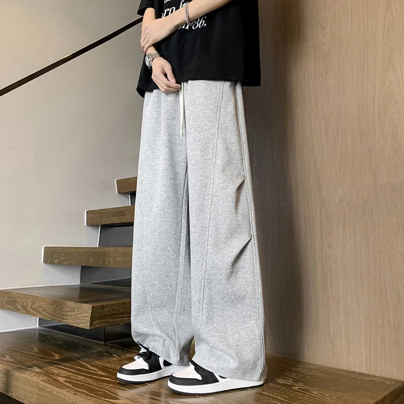 Men's Trendy Harem Pants Spring Autumn Loose Fit Cotton Blend Streetwear Joggers Casual Light Business Fashion Meets Comfort