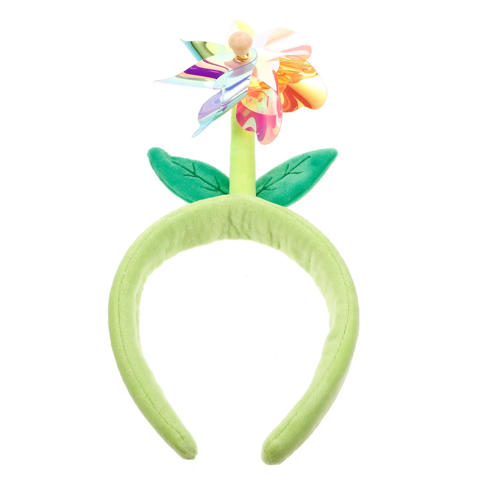 

Повязка на голову Hoop для женщин и девушек, украшенная, для умывания, спа-процедур, макияжа, йоги, в гавайском стиле, с дизайном ветряной мельницы