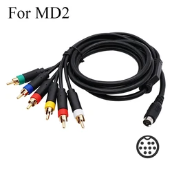 RGB/RGBS Cable MINI DIN-9pin connector for Sega Mega Drive MD2 Video Consoles Composite Component Cable With Strong Stability