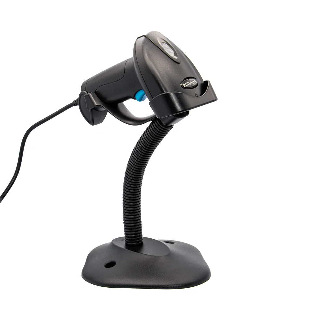 Wired Barcode Scanner with Stand or Wireless qr Code Scanner with Holder or Handheld Bluetooth Reader Bar Portable PDF417 DM