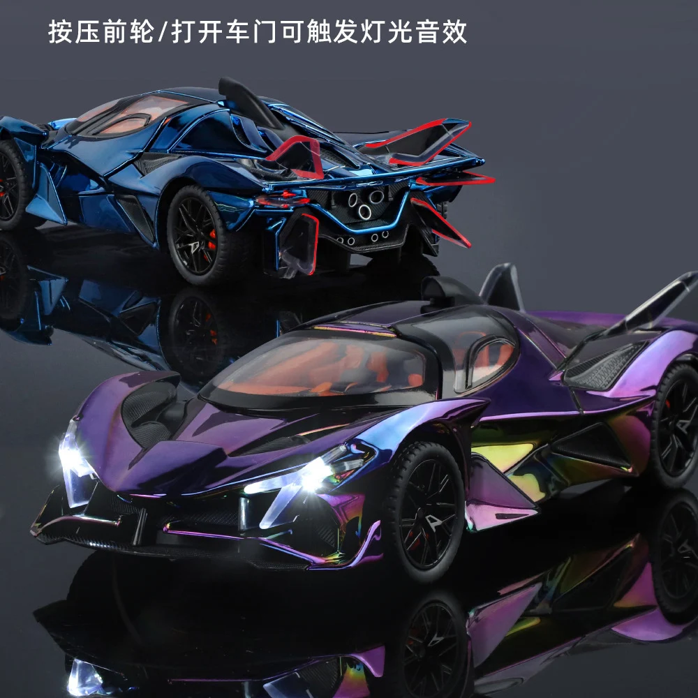 APOLLO EVO – voiture en alliage moulé sous pression, échelle 1/24, jouet à collectionner, cadeaux pour enfants