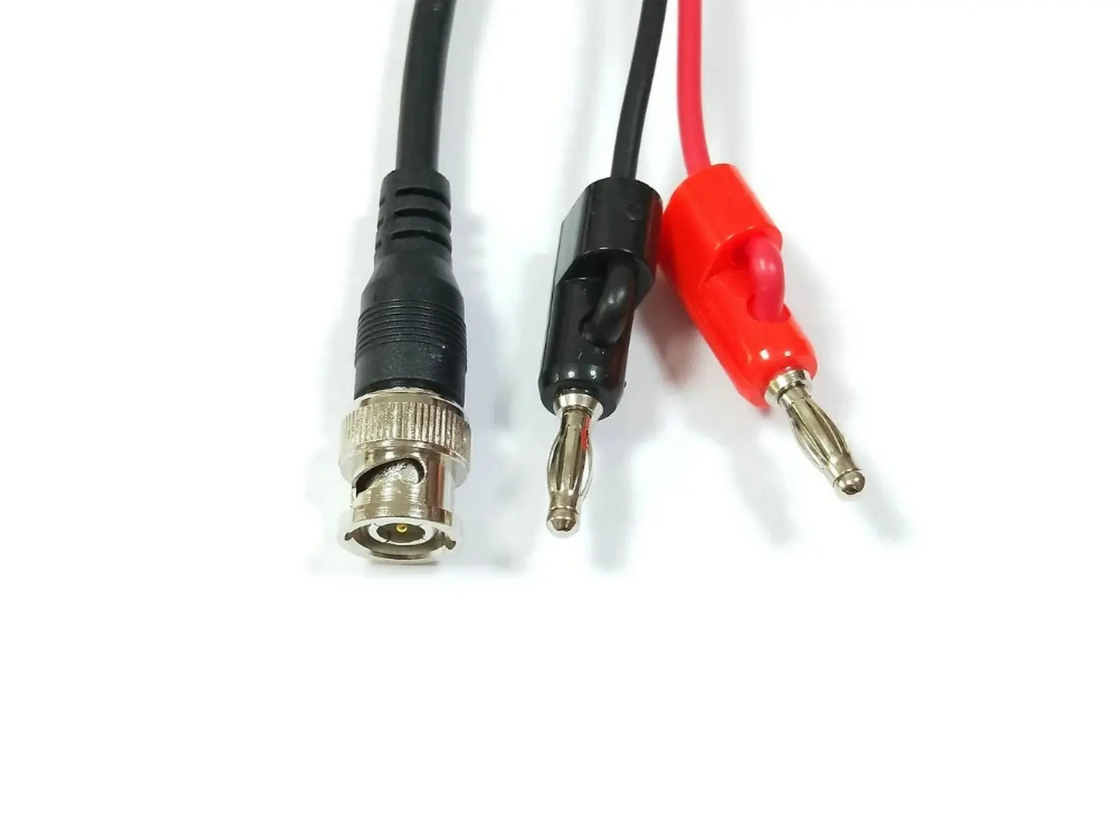 1pcs BNC plug TO 4MM banana plug connector test probe Cable 100cm