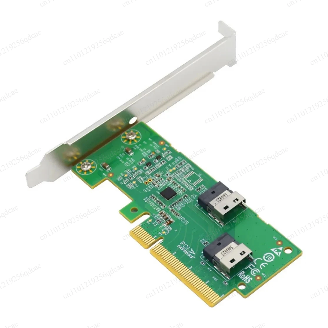 PCI Express 4.0 x8 to Two SlimSAS SFF-8654 4i Adapter