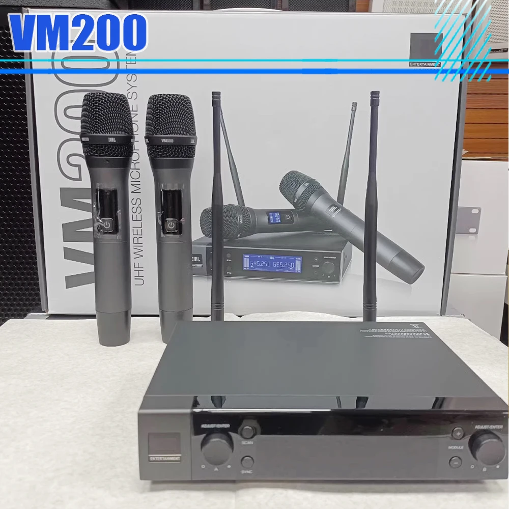 

VM200 One to Two Wireless Microphones FM U-Band Professional Microphone