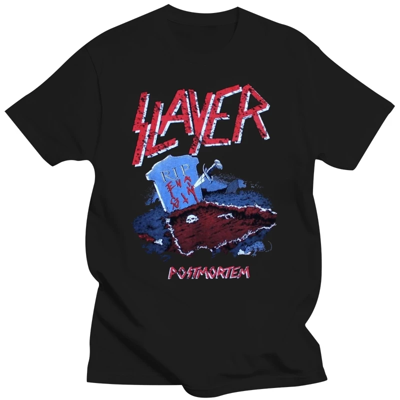 New SLAYER Metal Rock Band Logo Men's White T-Shirt Size S-3XL T Shirt Summer Famous Clothing New 2017 Funny Top Tee Plus Size