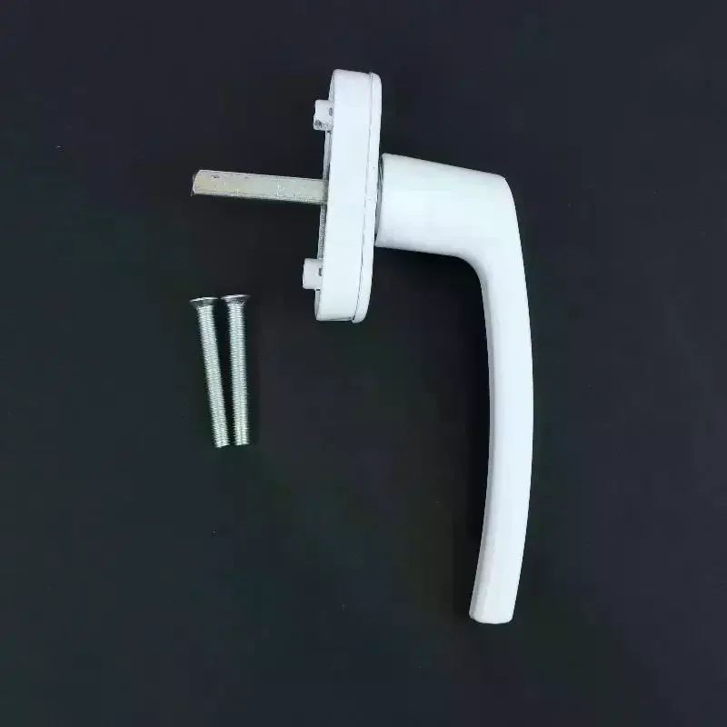 /TPz/Alloy Inward Tilt Window Handle With Mounting Screws White Coated Lever Lock For UPVC Casement Window Replacement Aluminum