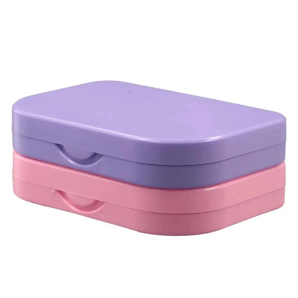 Empty False Eyelashes Storage Box With Makeup Mirror Waterproof 3 Pairs False Eyelash Box Plastic Lashes Container Box Travel