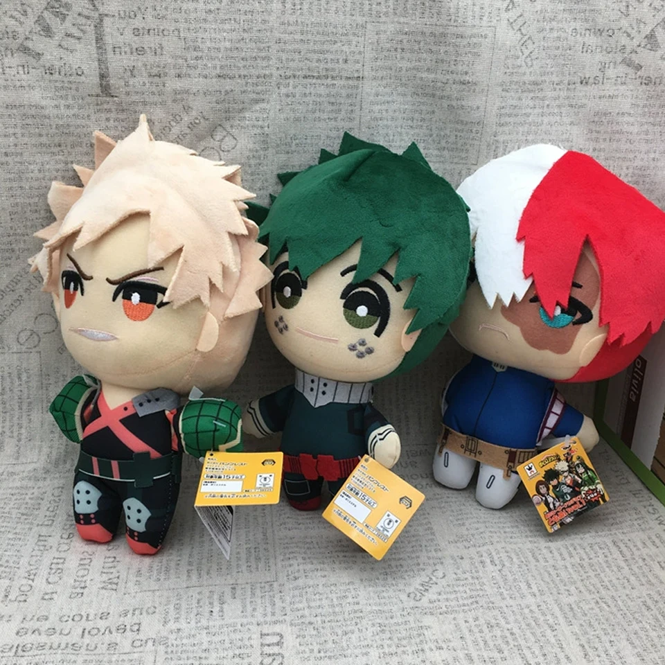 

2026 аниме * 25 см My Hero Academia плюшевые игрушки мультфильм Izuku Midoriya Katsuki Bakugou Shouto Todoroki мягкие куклы Chrimas подарки