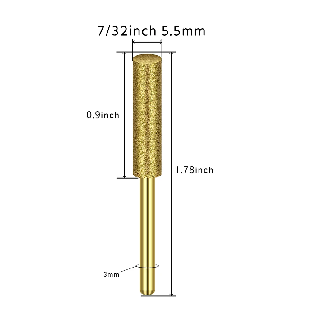 8Pcs High Hardness Diamond Chainsaw Sharpener-Stone File,Diamond Sharpening Wheels Chainsaw File(7/32 Inch, 5.5mm)