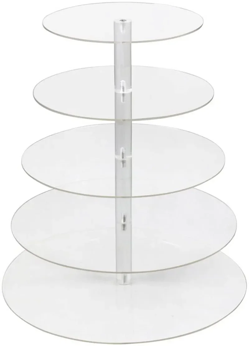 Multi layered Tier Acrylic Wedding Cake Stand Crystal Cake Display Shelf Cupcake Holder Plate Birthday Party Decoration Stands ﻿