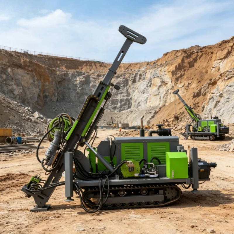 RC Reverse Circulation Drilling Rig 200m Deep Drill Machine Diesel Crawler Type for Hard Rock Sampling & Mineral Exploration