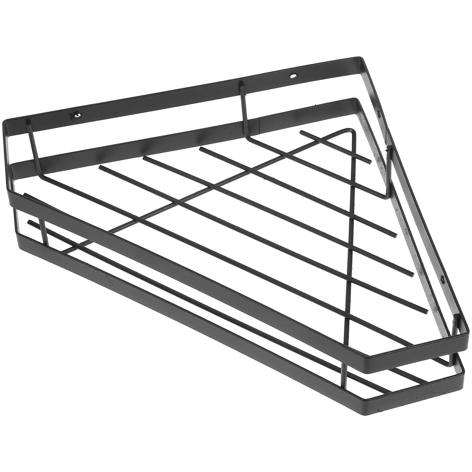 

Black Single Shelf Kitchen Storage Shelf WallMounted Spice Rack Material Space Saver Storage Solution