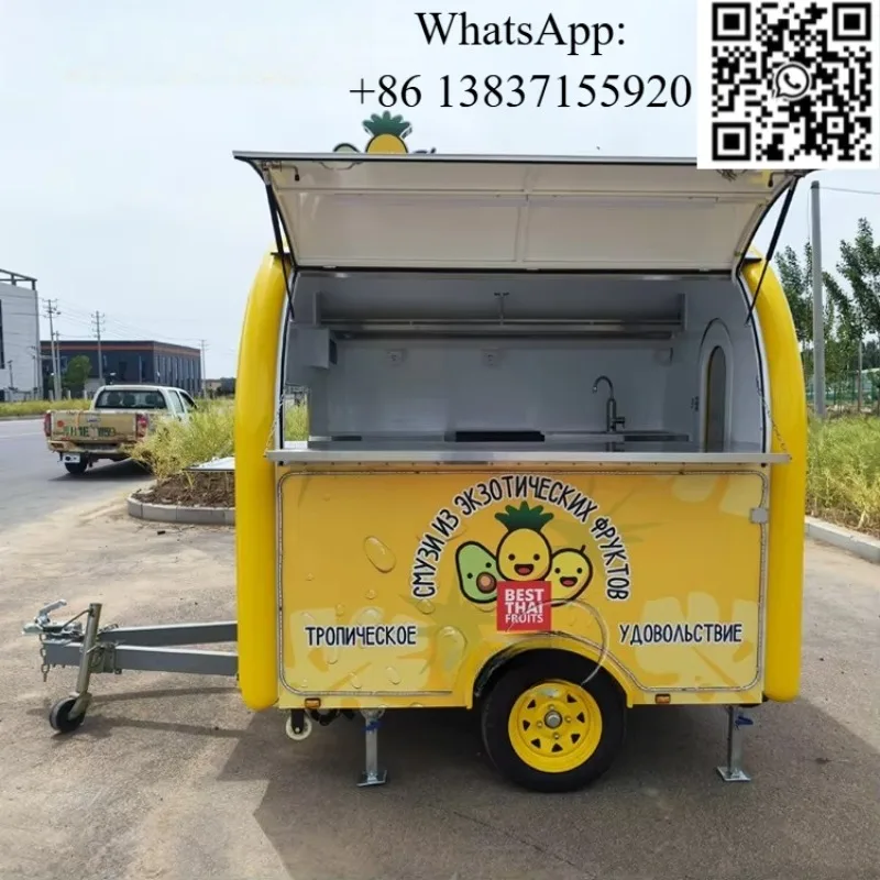 Custom Event Food Trailer Mobile Food Truck BBQ Pizza Ice Cream Food Truck Trailer USA Approved