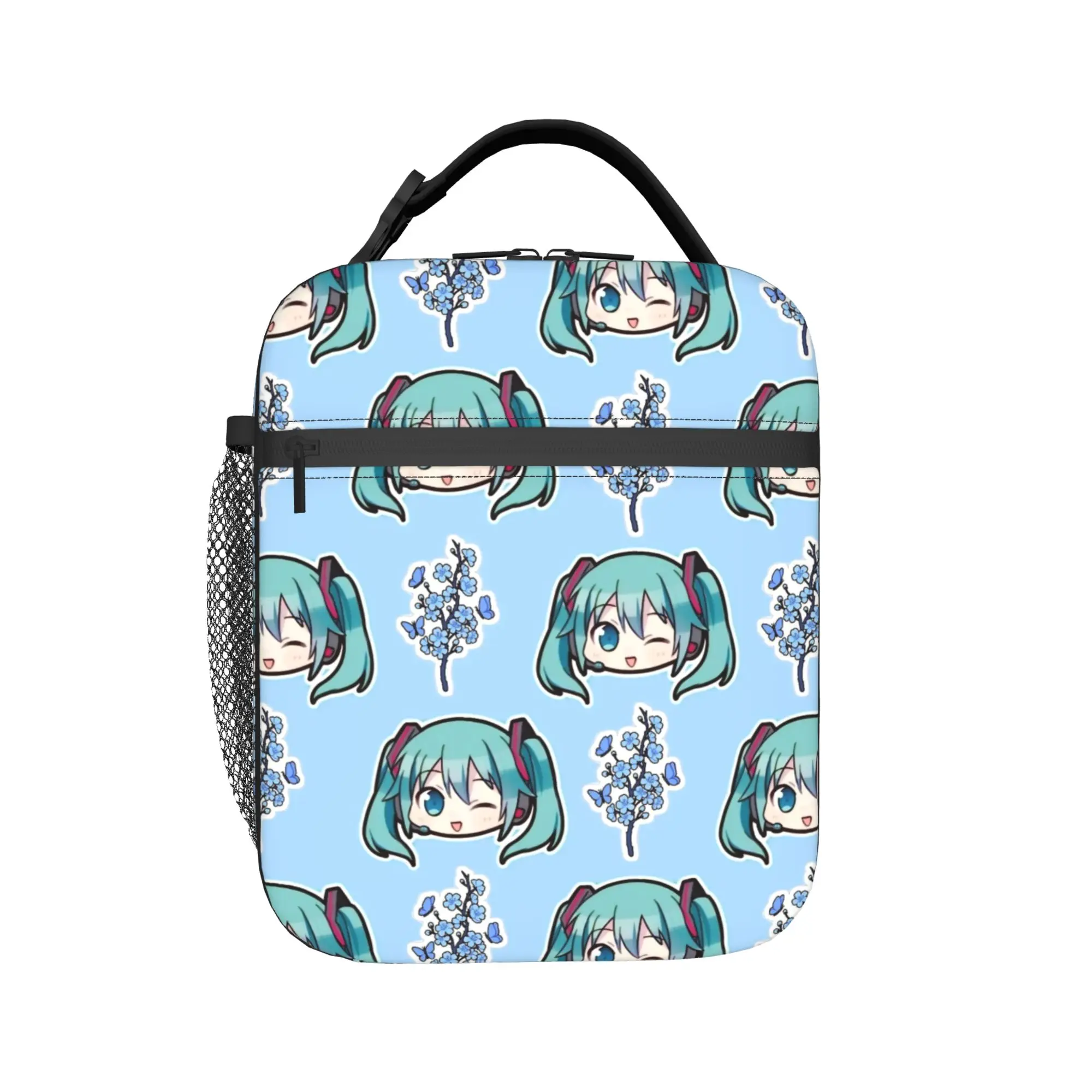 

Hatsune Miku singer Thermal Insulated Lunch Bags for Picnic Portable Food Bag Container Men Women Thermal Cooler Lunch Boxes