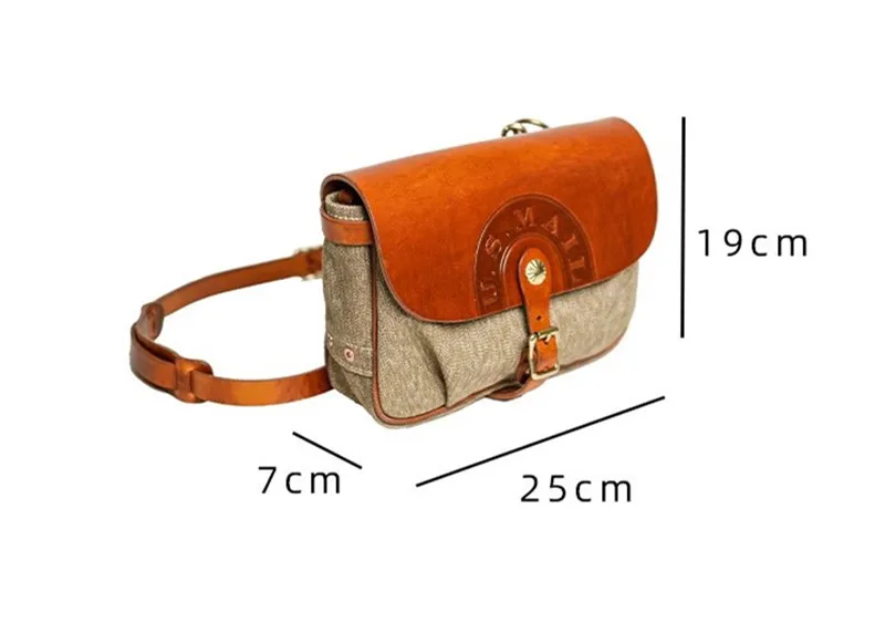 PNMDE Vintage High Quality Canvas Genuine Leather Men's Messenger Bag Casual Designer Handmade Luxury Tablets Shoulder Bag