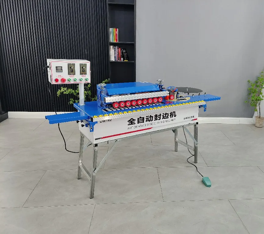 Portable Automatic Curved and Straight Small Edge Banding Machine for MDF Production with 4KW Motor