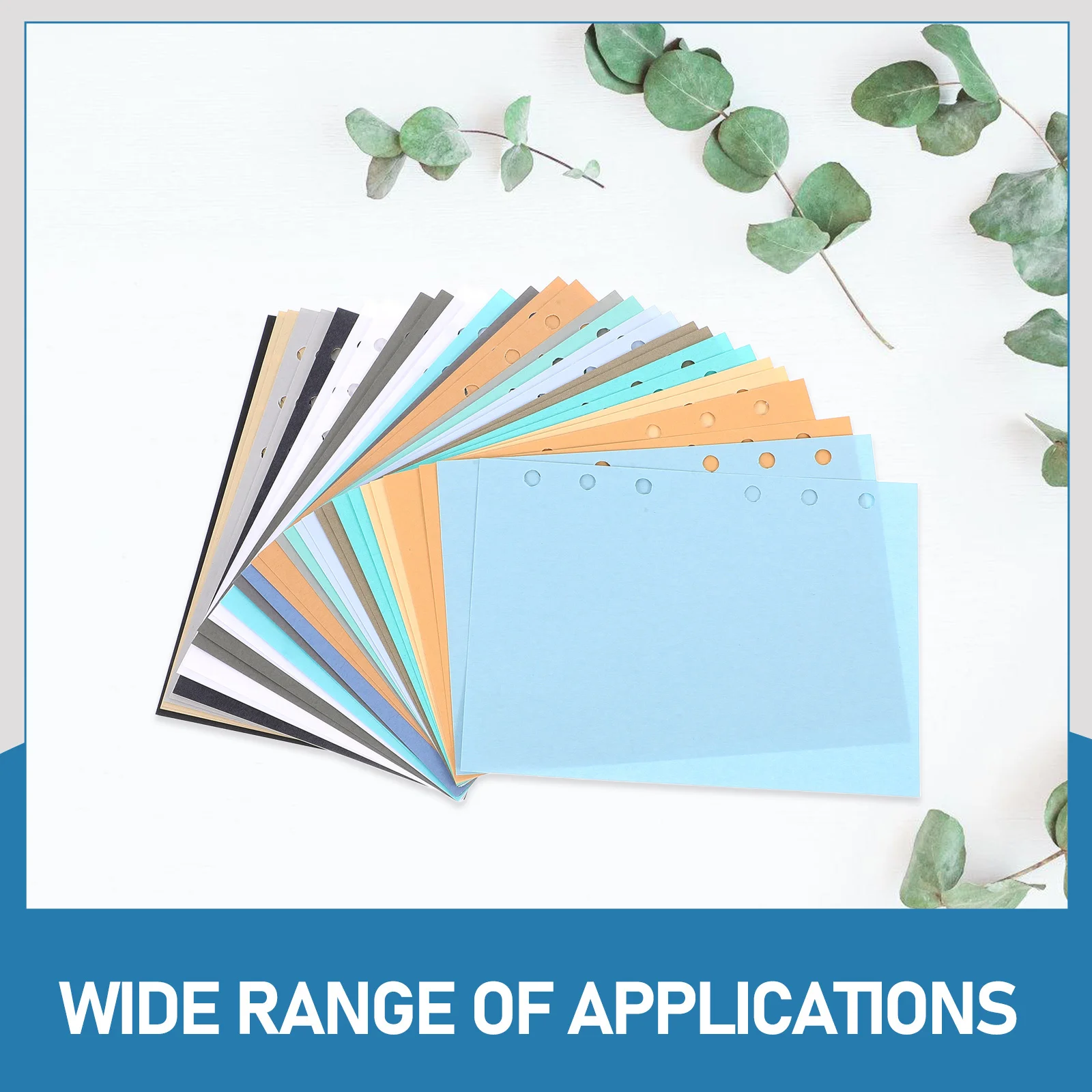 40 pezzi A6 raccoglitore a 6 anelli carta di ricarica foderata spessa cancelleria facile organizzazione formato portatile per forniture scolastiche e per ufficio