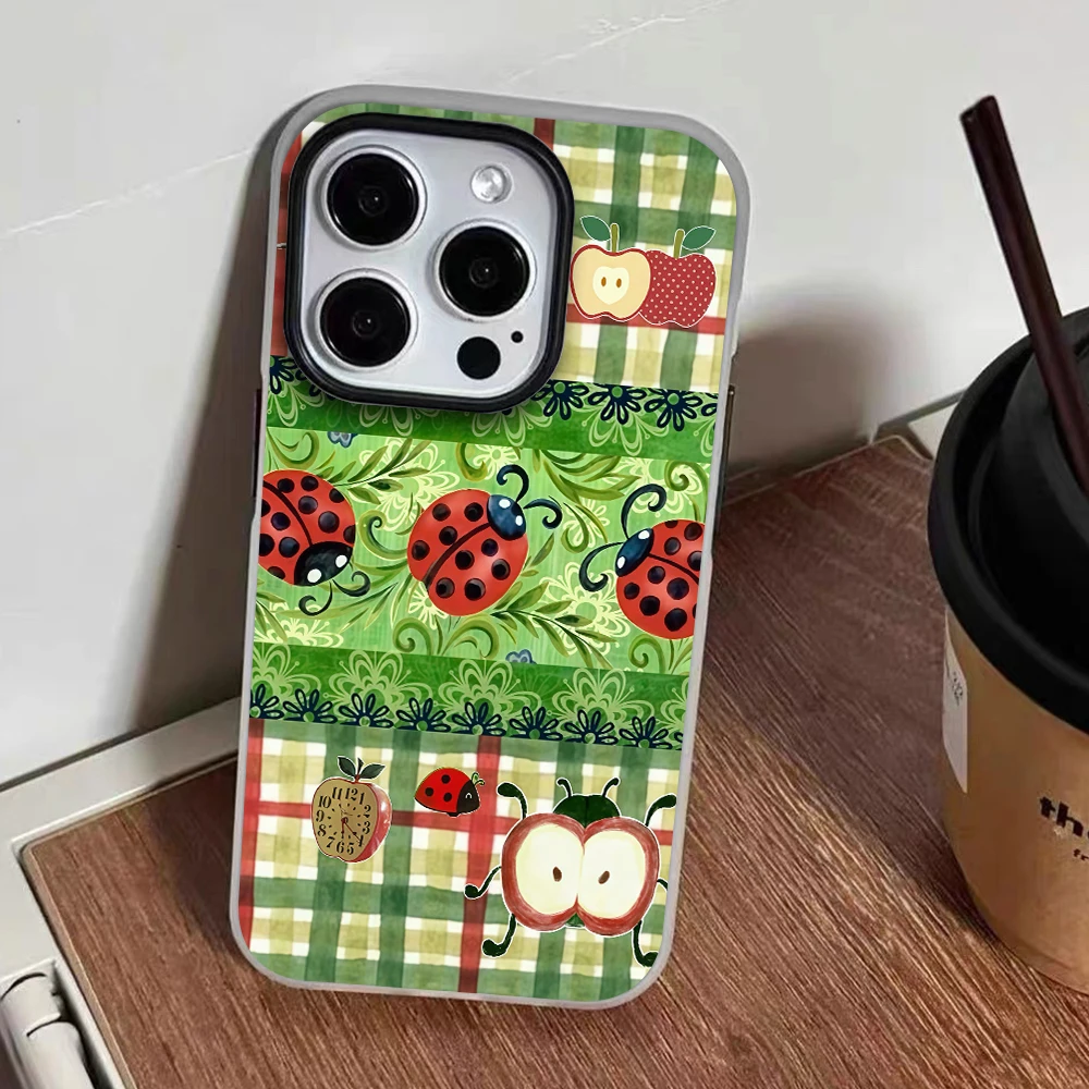 für iPhone 17 16 14 15 11 12 13 Pro Max 8 7 XR 15 16 Plus 17 Air Hüllen Country Green Plaid Handyhülle Stoßfeste Silikonhülle – Detail 6