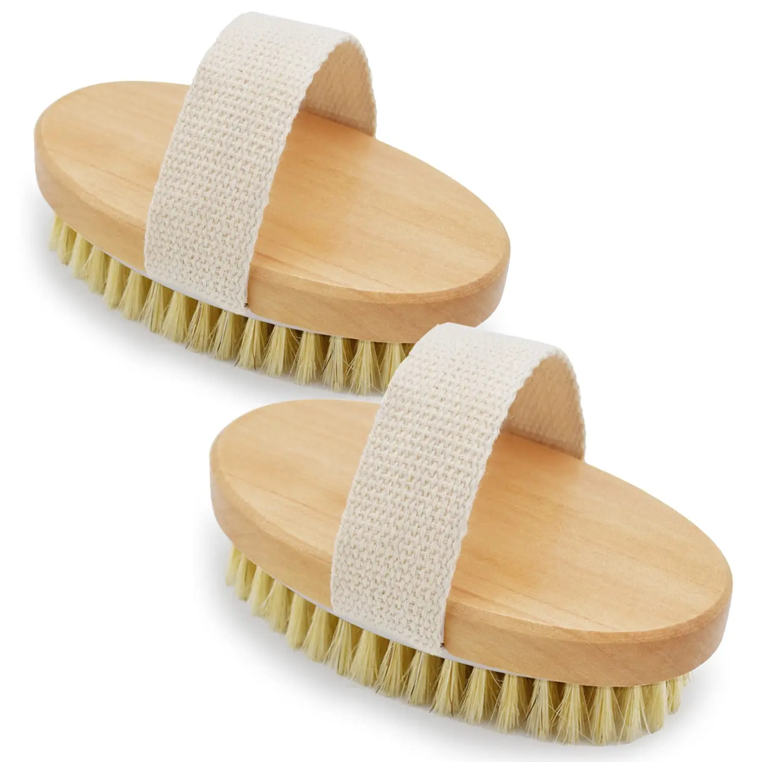 

Dry Brushing Body Brush,2 PCS Natural Bristle Dry Skin Exfoliating Brush Body Scrub to Removes Dead Skin,Tightens Skin