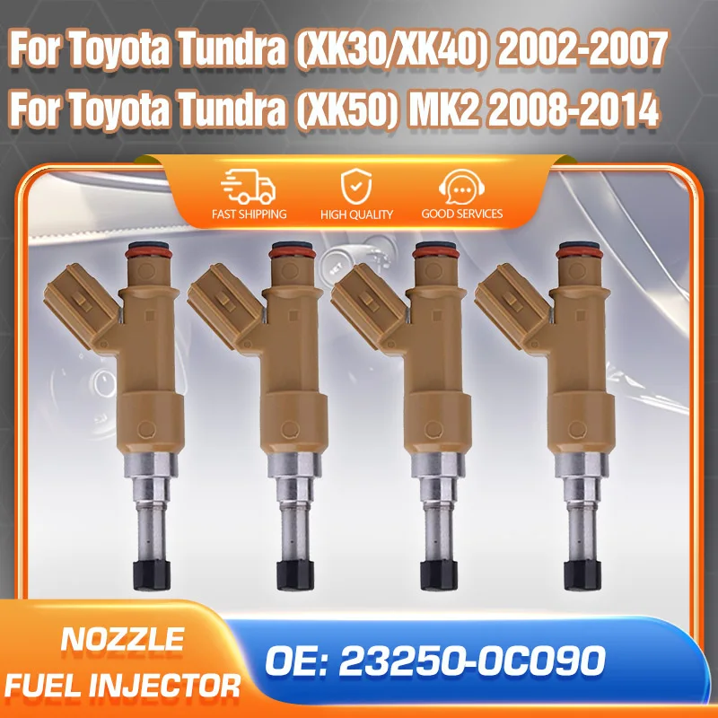 

Car Fuel Injector Nozzle 23250-0C090 For Toyota Tundra MK1 MK2 2002 2003 2004 2005 2006 2007 2008 2009 2010 2011 2012 2013 2014