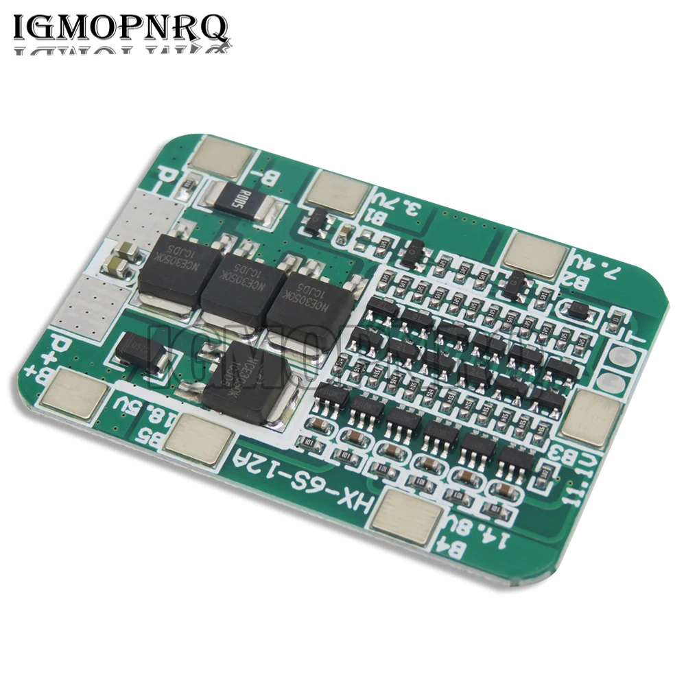 15A 24V 6S BMS PCB Protection Board for 6 Pack 18650 Li-ion Lithium Battery Cell Module DIY Kit